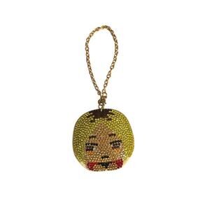 Haikyu!! Kozume Kenma Rhinestones And A Gold Chain Keyring Charm